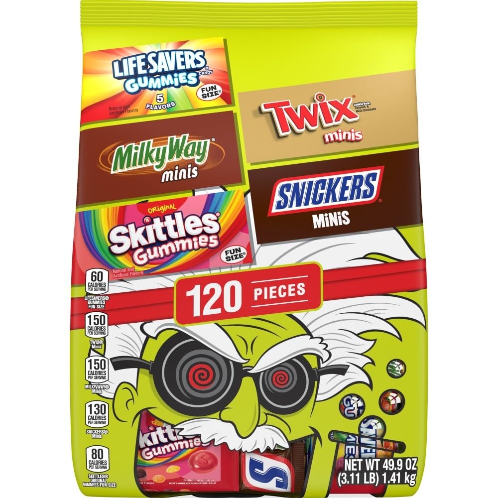SNICKERS, TWIX, MILKY WAY & 3 MUSKETEERS Chocolate Halloween Candy Bar ...